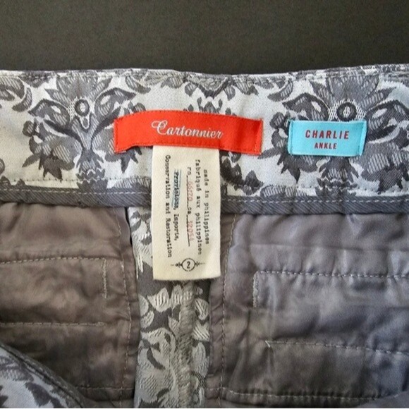 Anthropologie Cartonnier Brocade Charlie Tapisery  Embroidered Ankle Pants - Picture 11 of 15